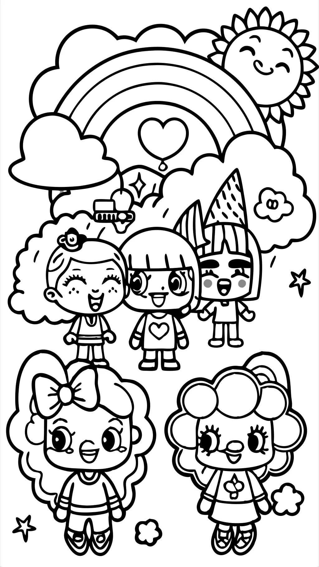 Rainbow High Coloring Pages imprimible